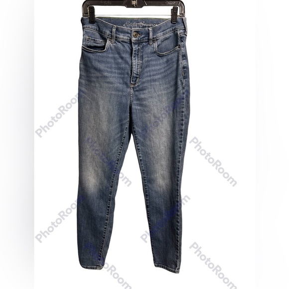 Eddie Bauer women's straight leg stretch jeans medium wash high rise size 10 - Picture 1 of 4